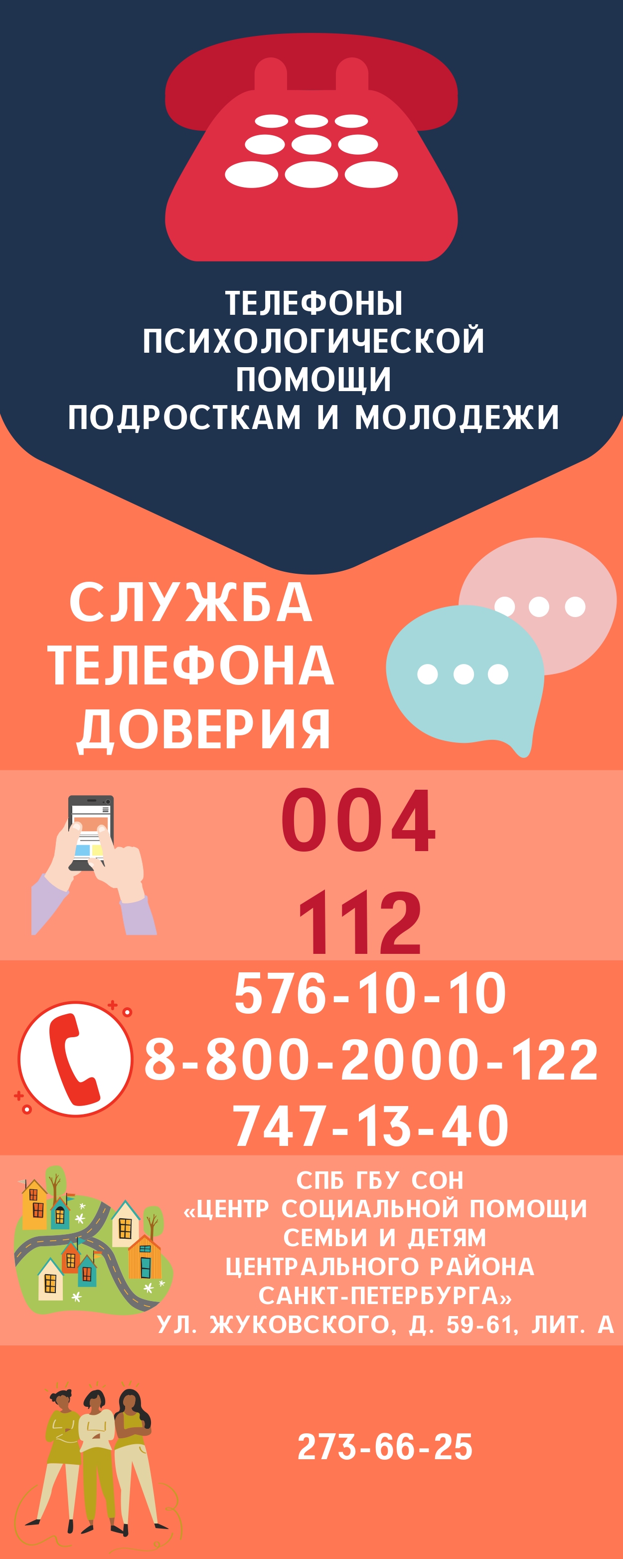 Телефон Доверия для детей, подростков и молодежи — ГБОУ СОШ № 210 г. Санкт -Петербурга